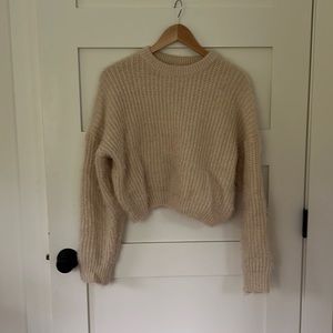 Oak and fort fluffy knit sweater